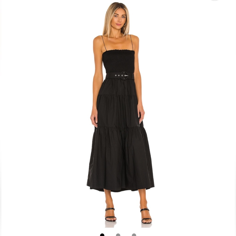 L’Academie Nour Midi Dress - Black XL - Like New!!